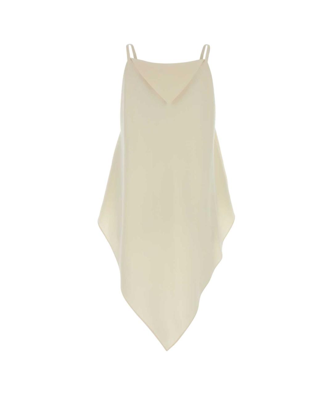 BALENCIAGA Белая шелковая майка, фото 2