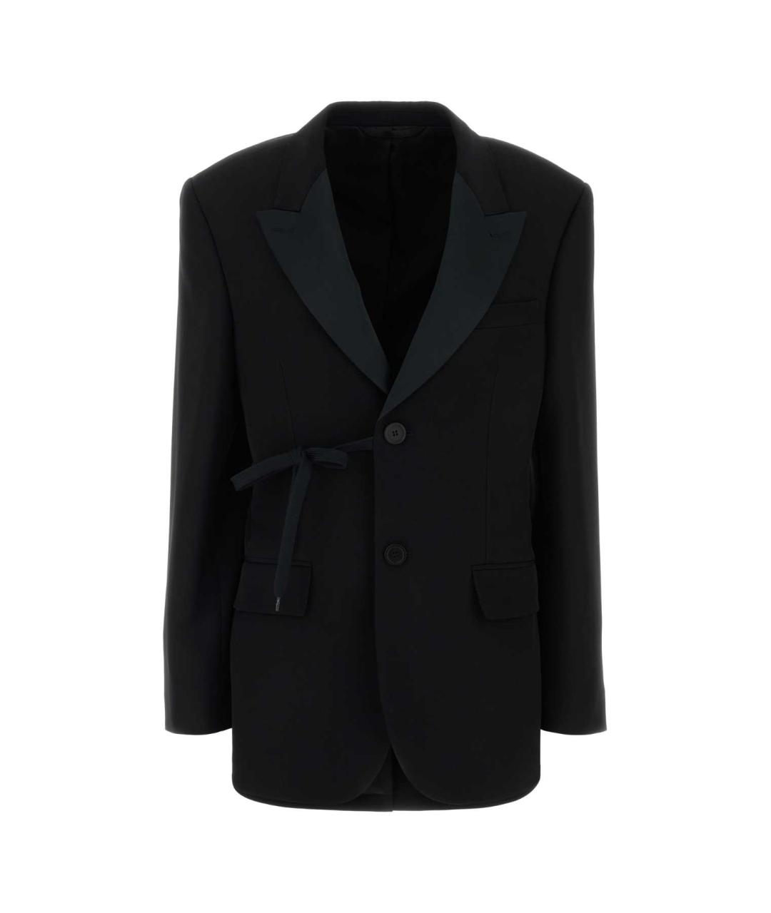 BALENCIAGA Черный шерстяной жакет/пиджак, фото 1