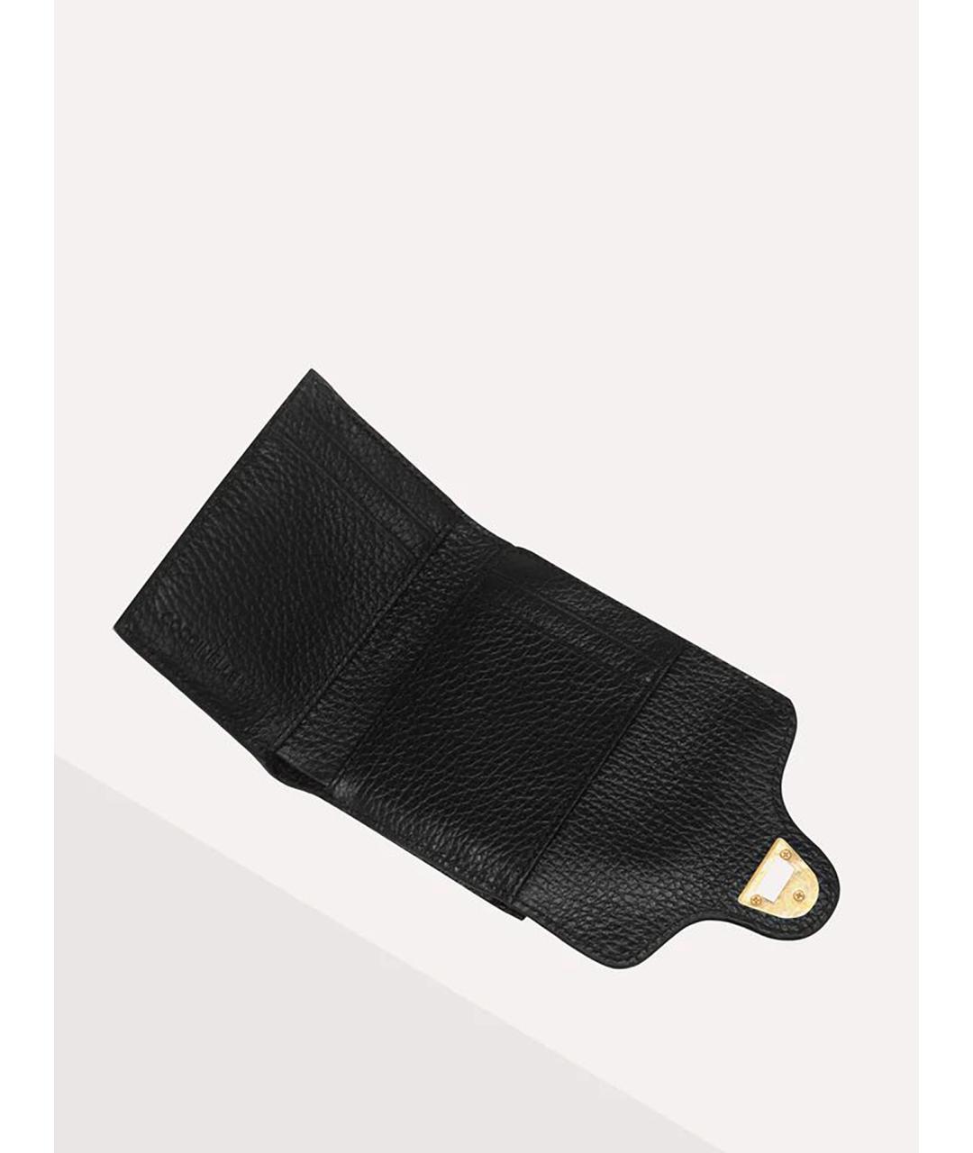 COCCINELLE Черный кожаный кошелек, фото 4