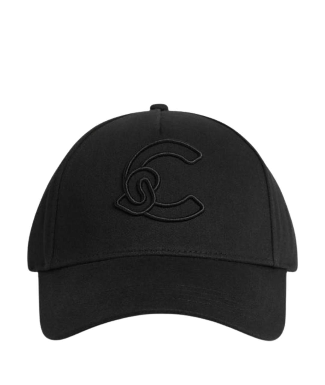 COCCINELLE Черная хлопковая кепка, фото 1