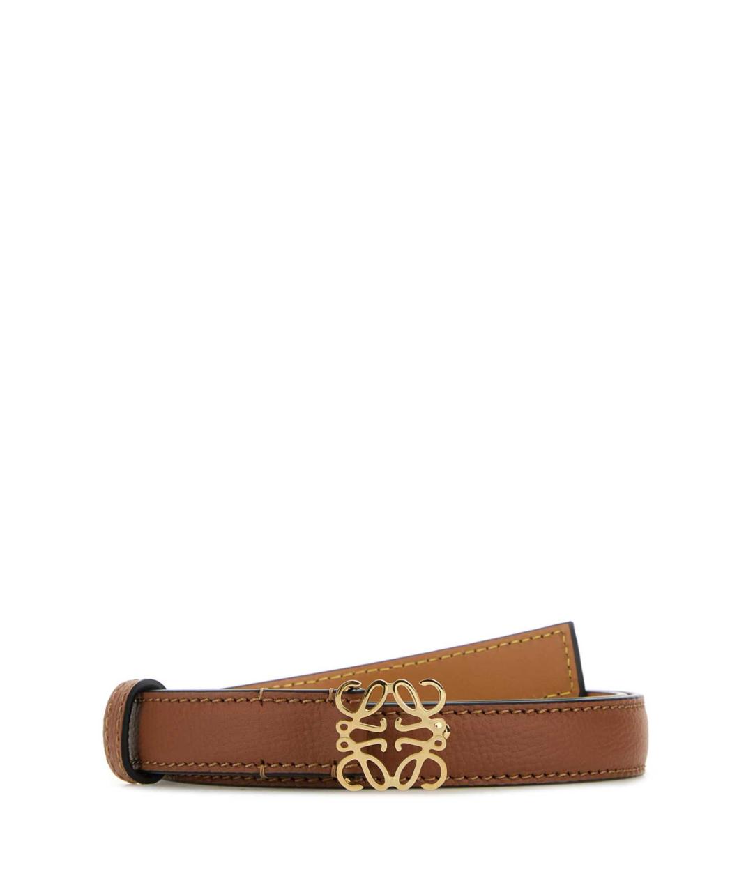 LOEWE Коричневый кожаный ремень, фото 1