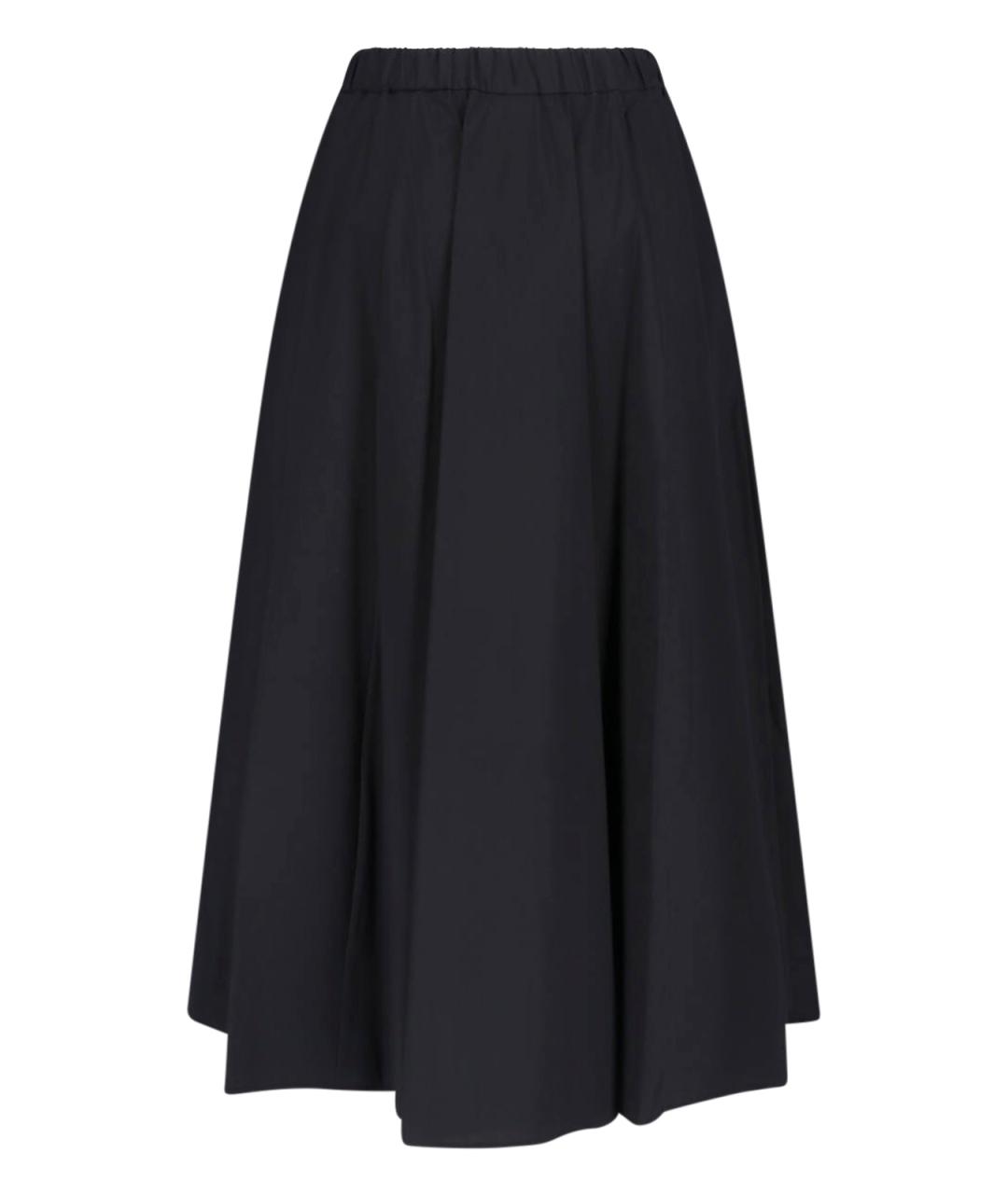 ASPESI Черная хлопковая юбка миди, фото 2
