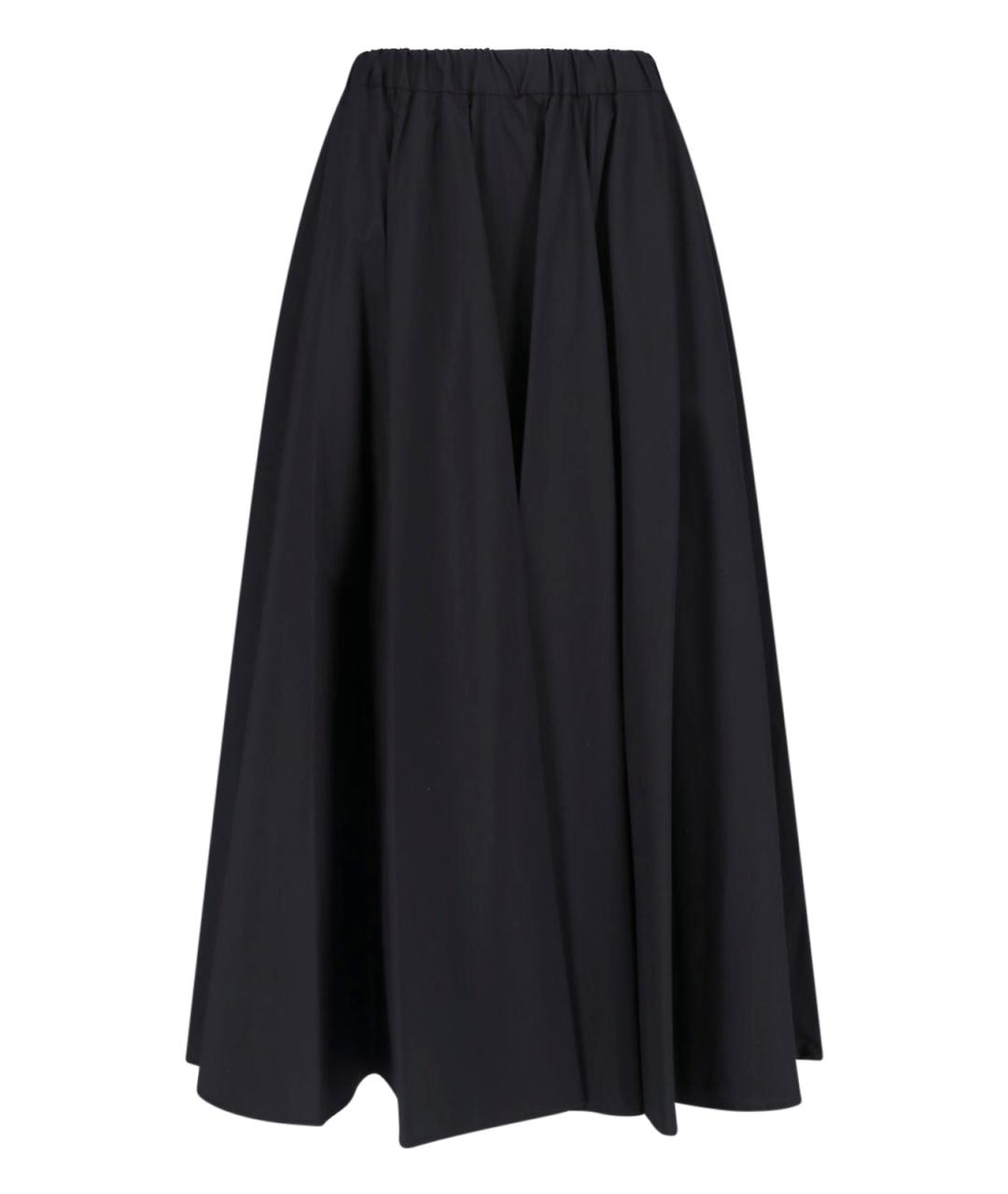 ASPESI Черная хлопковая юбка миди, фото 1