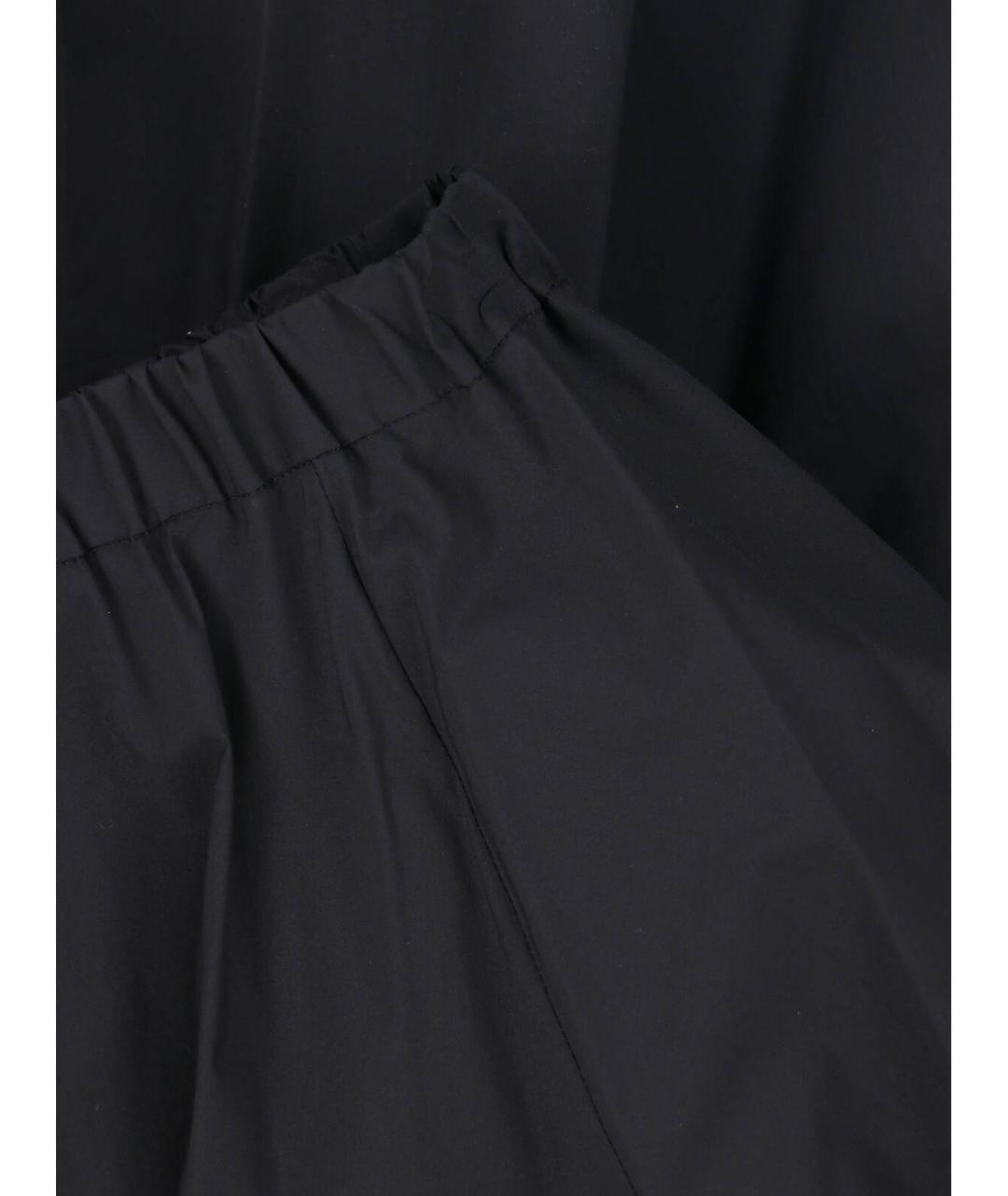 ASPESI Черная хлопковая юбка миди, фото 5