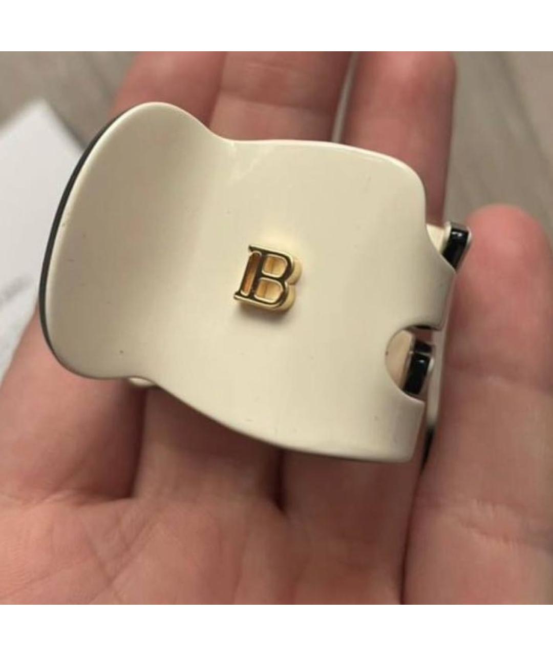 BALMAIN Белая заколка, фото 2