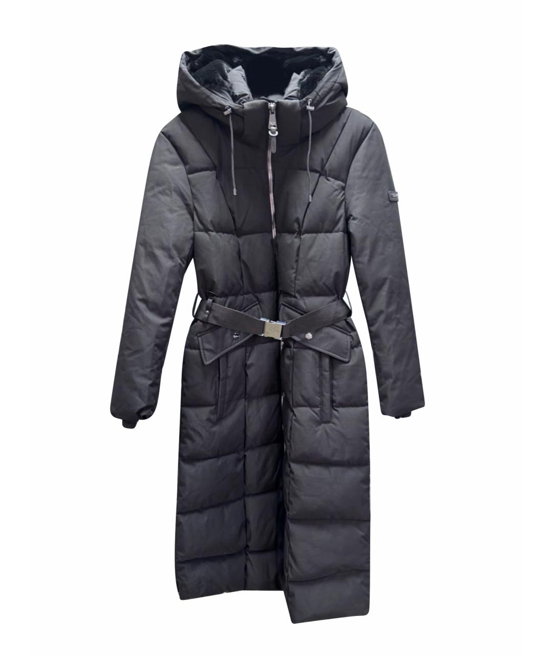 DKNY Черный полиэстеровый пуховик, фото 1