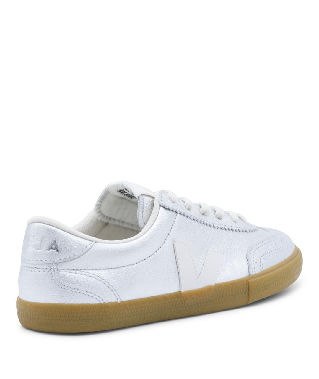 VEJA Серебряные кожаные кеды, фото 2