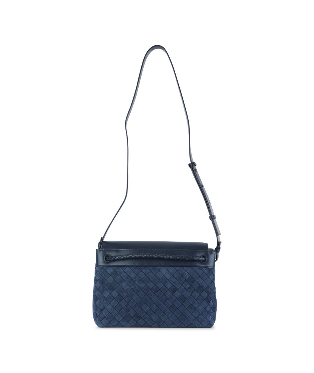 BOTTEGA VENETA Синяя замшевая сумка на плечо, фото 3