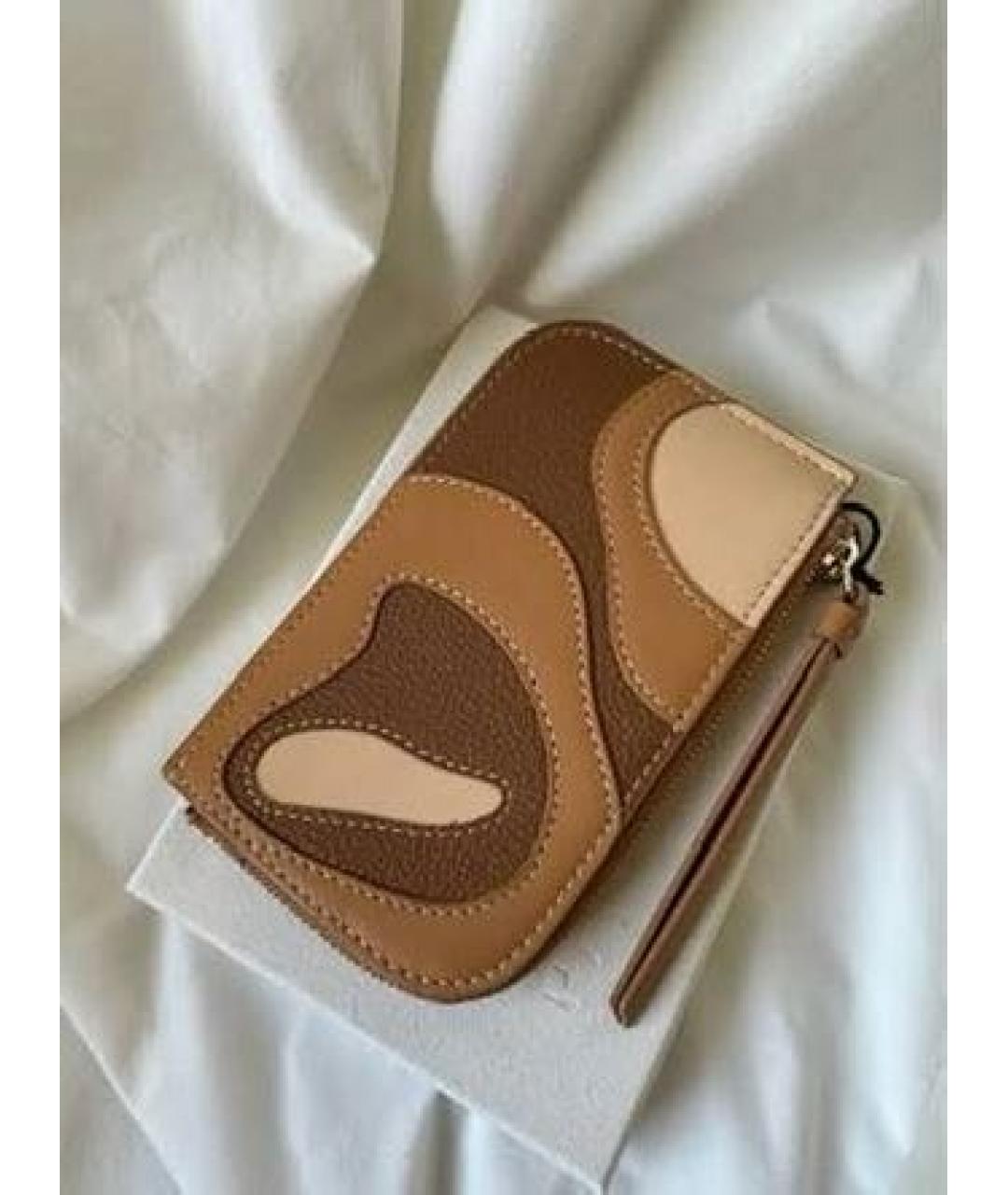 POLENE Коричневый кожаный кардхолдер, фото 2