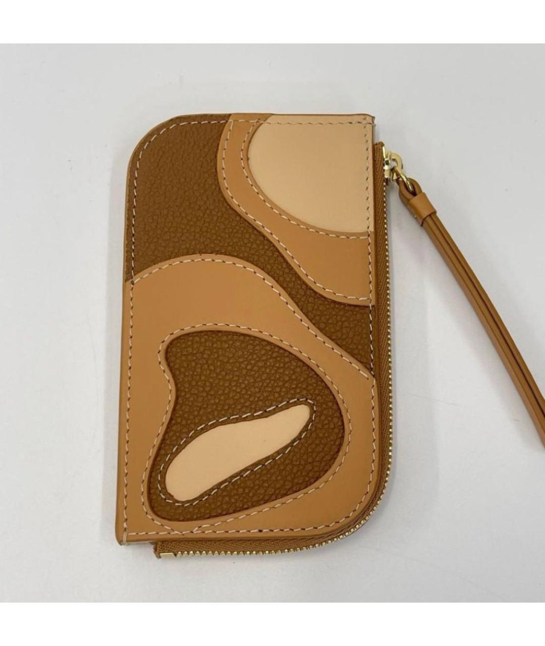 POLENE Коричневый кожаный кардхолдер, фото 6