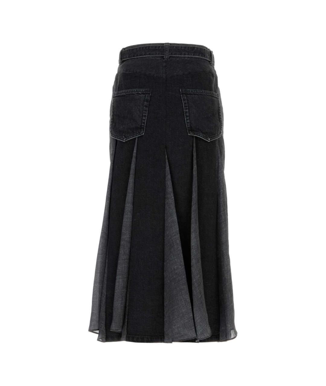 SACAI Черная хлопковая рубашка, фото 2