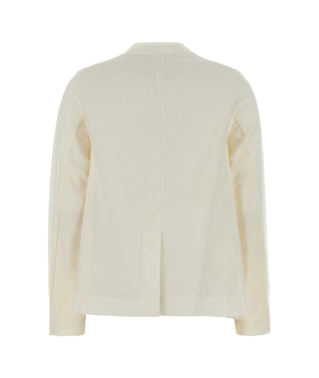 SACAI Белый хлопковый кардиган, фото 2