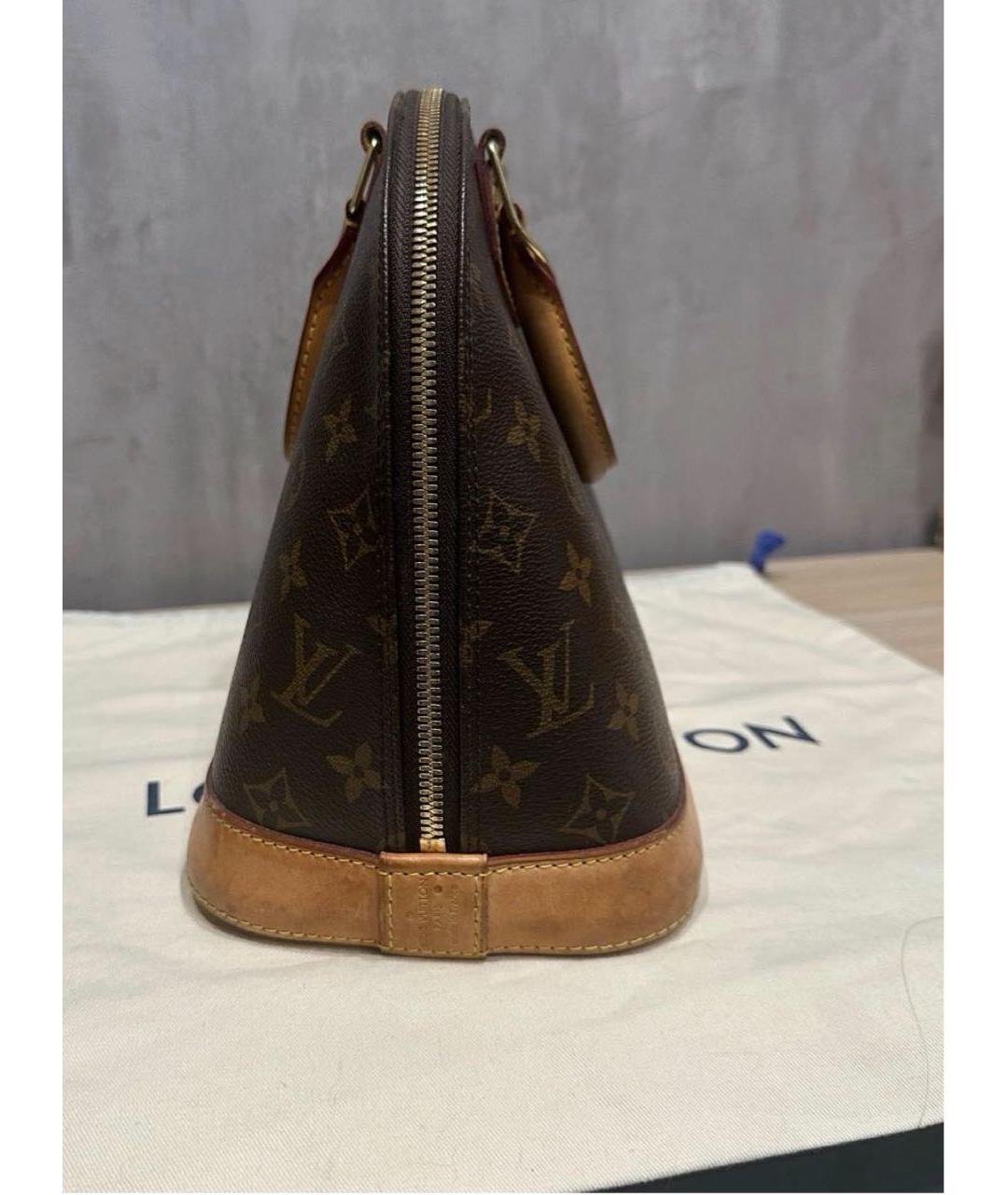 LOUIS VUITTON Коричневая сумка с короткими ручками, фото 8