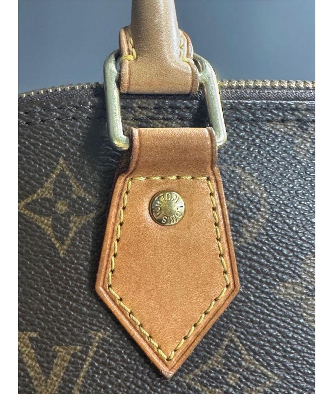 LOUIS VUITTON Коричневая сумка с короткими ручками, фото 6