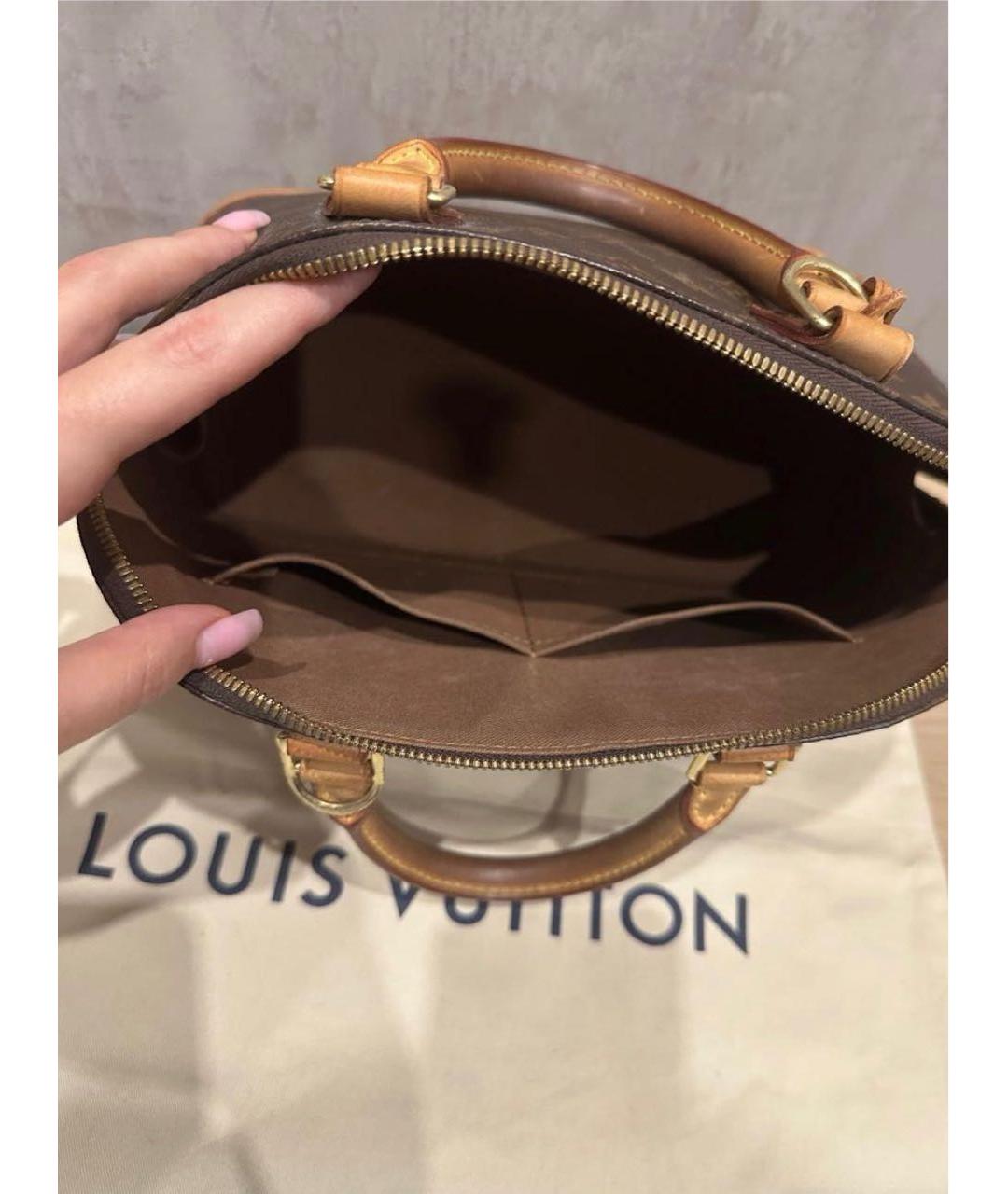 LOUIS VUITTON Коричневая сумка с короткими ручками, фото 3