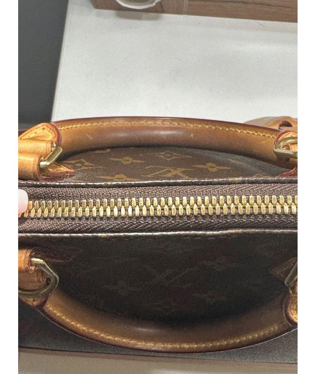 LOUIS VUITTON Коричневая сумка с короткими ручками, фото 5