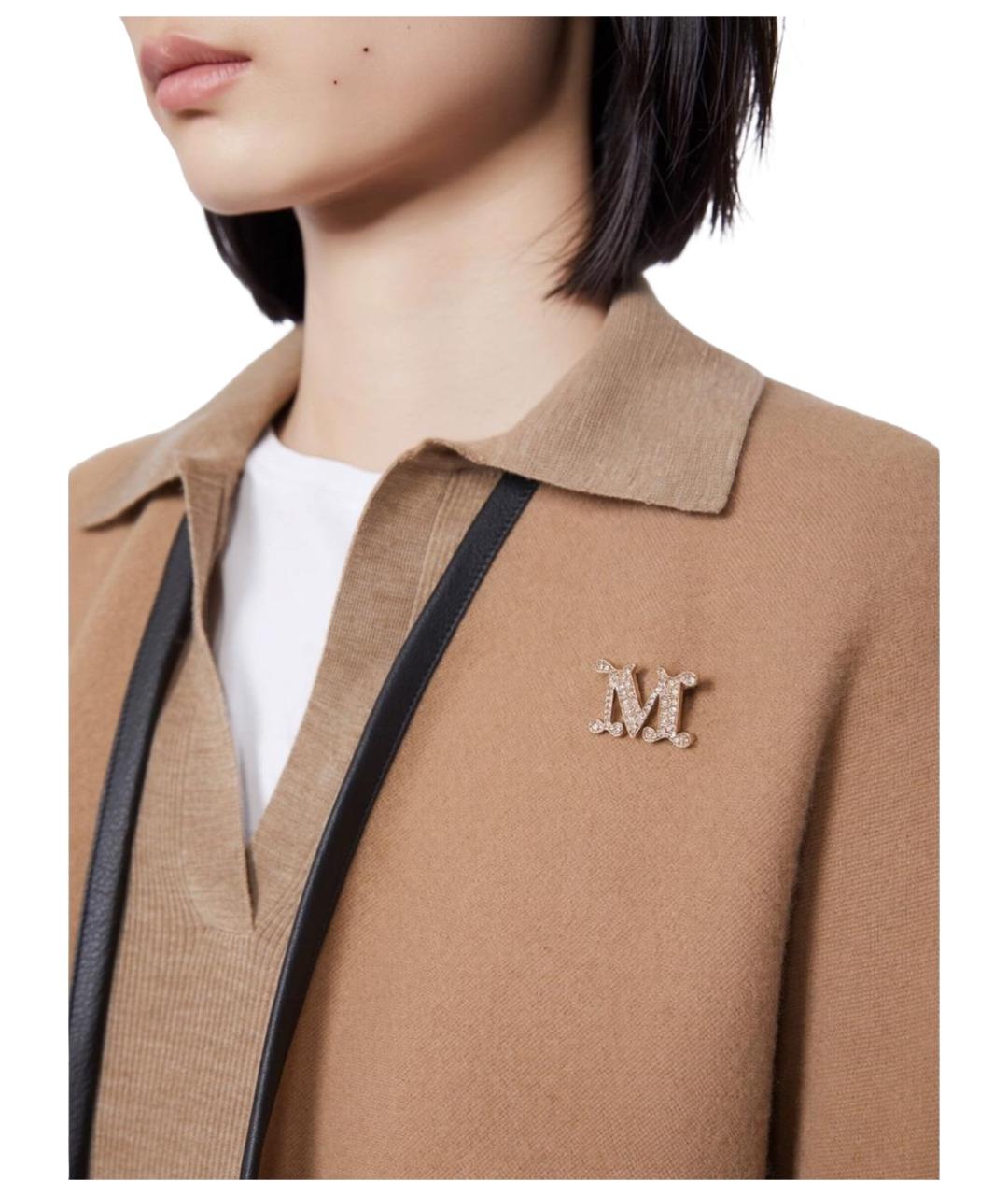 MAX MARA Золотая металлическая булавка / брошь, фото 4