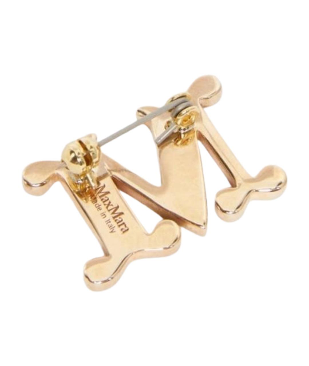 MAX MARA Золотая металлическая булавка / брошь, фото 2