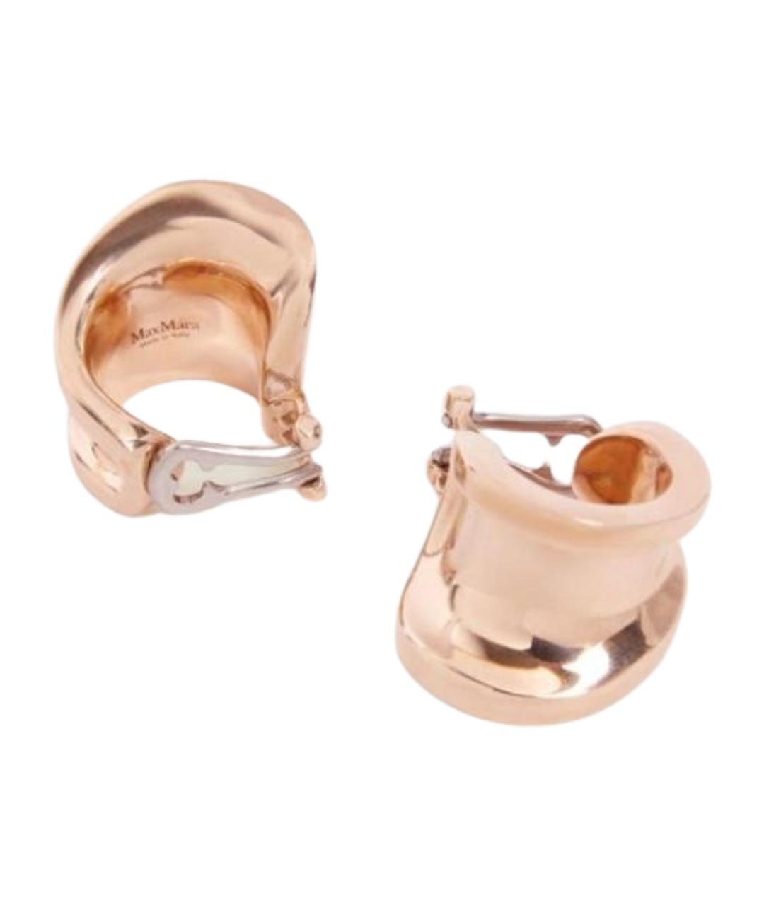 MAX MARA Золотые металлические серьги, фото 3