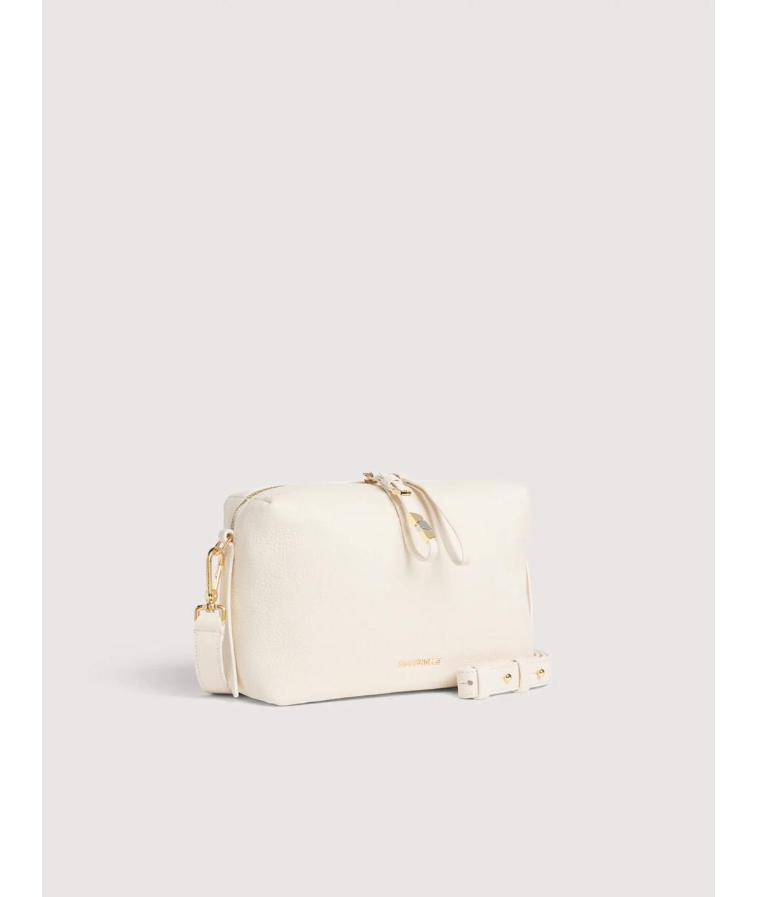 COCCINELLE Белая кожаная сумка через плечо, фото 2