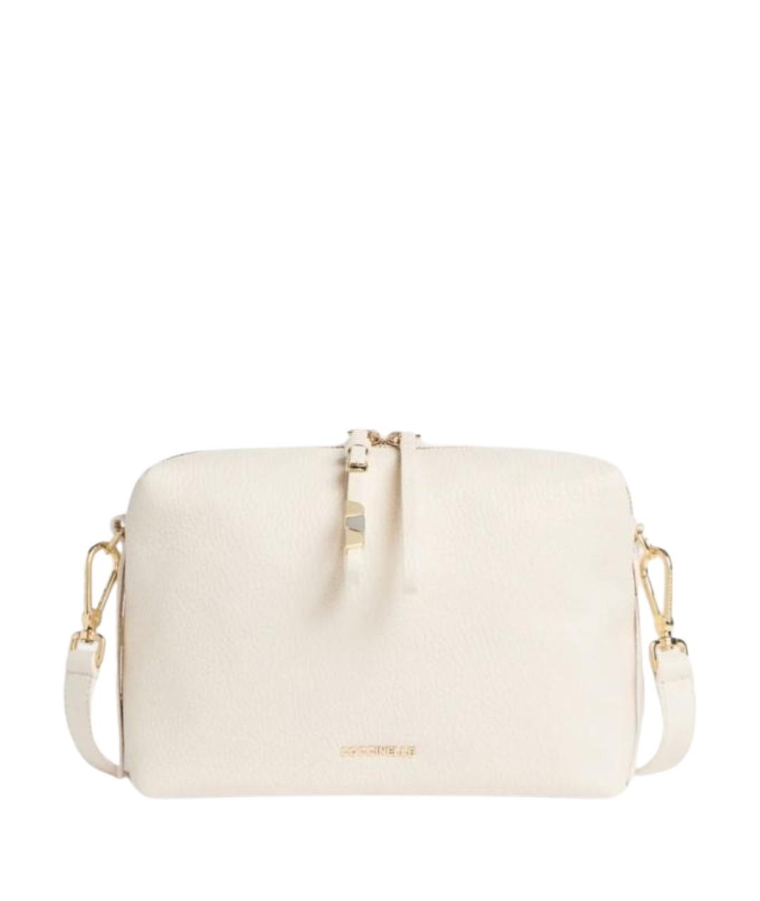 COCCINELLE Белая кожаная сумка через плечо, фото 1