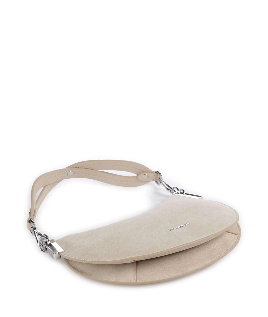 COCCINELLE Бежевая кожаная сумка через плечо, фото 3