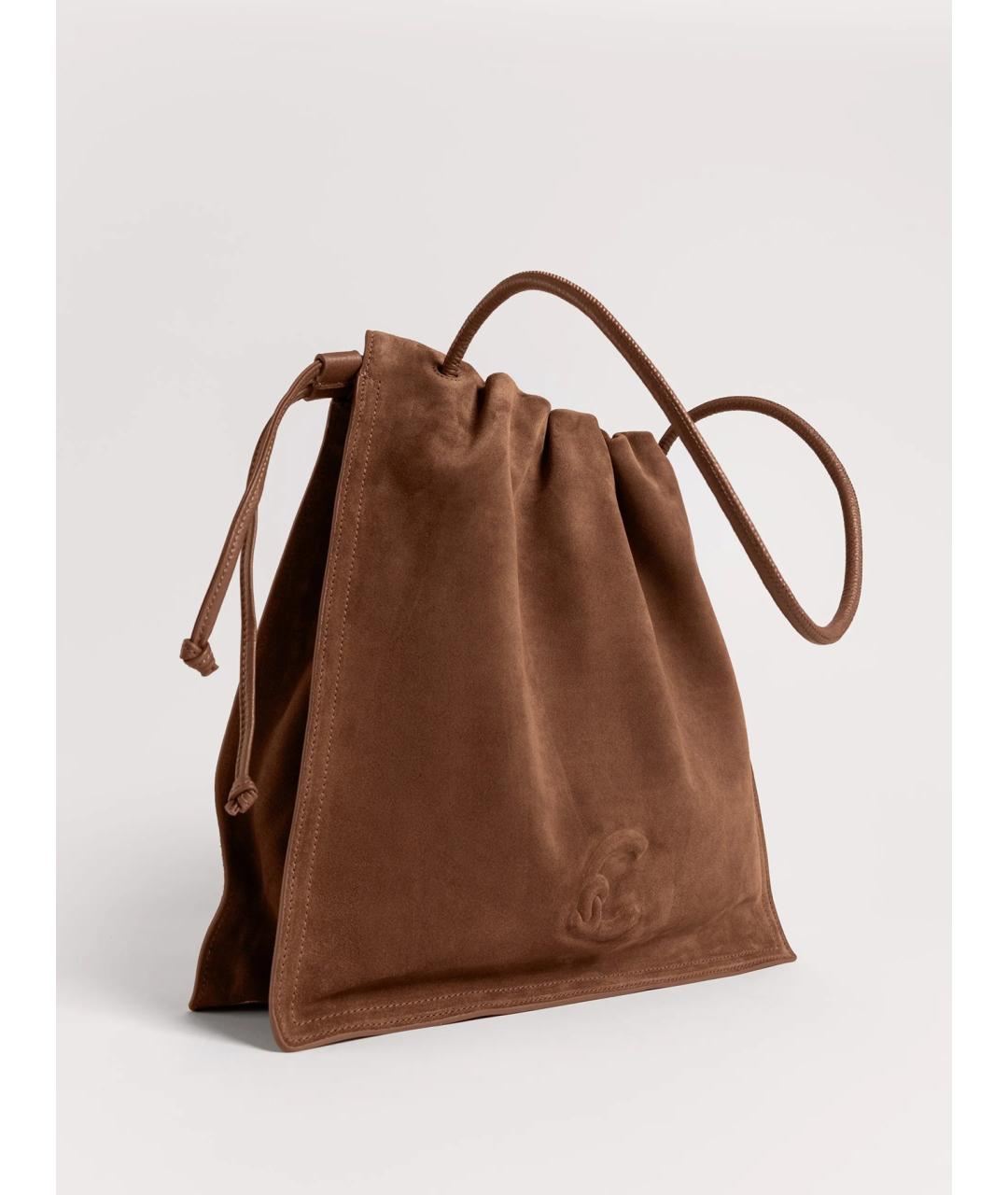 COCCINELLE Коричневая кожаная сумка через плечо, фото 5