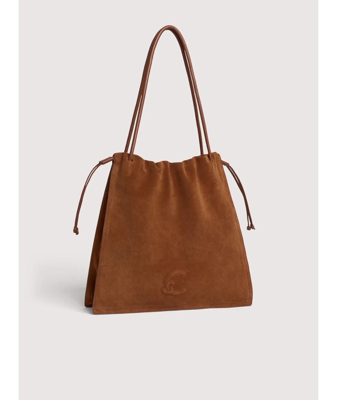 COCCINELLE Коричневая кожаная сумка через плечо, фото 3