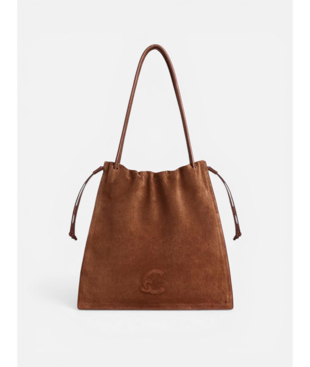 COCCINELLE Коричневая кожаная сумка через плечо, фото 6