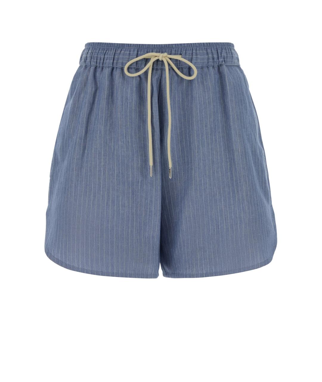 JACOB COHEN Синие вискозные шорты, фото 1