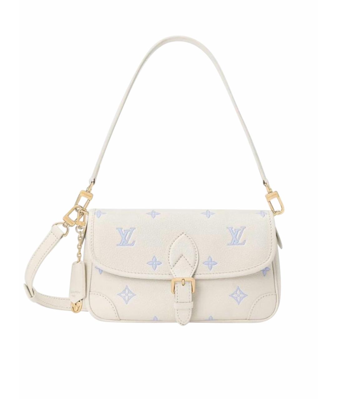 LOUIS VUITTON Белая кожаная сумка через плечо, фото 1