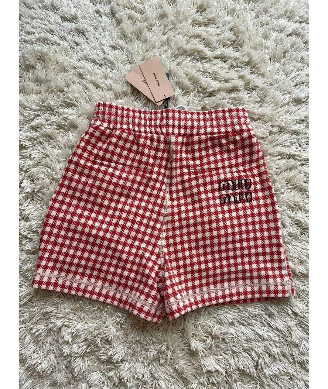 MIU MIU Хлопковые шорты, фото 6
