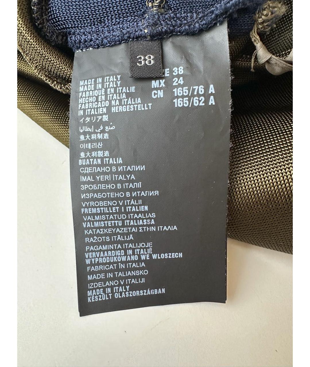 PRADA Зеленые вискозное повседневное платье, фото 6