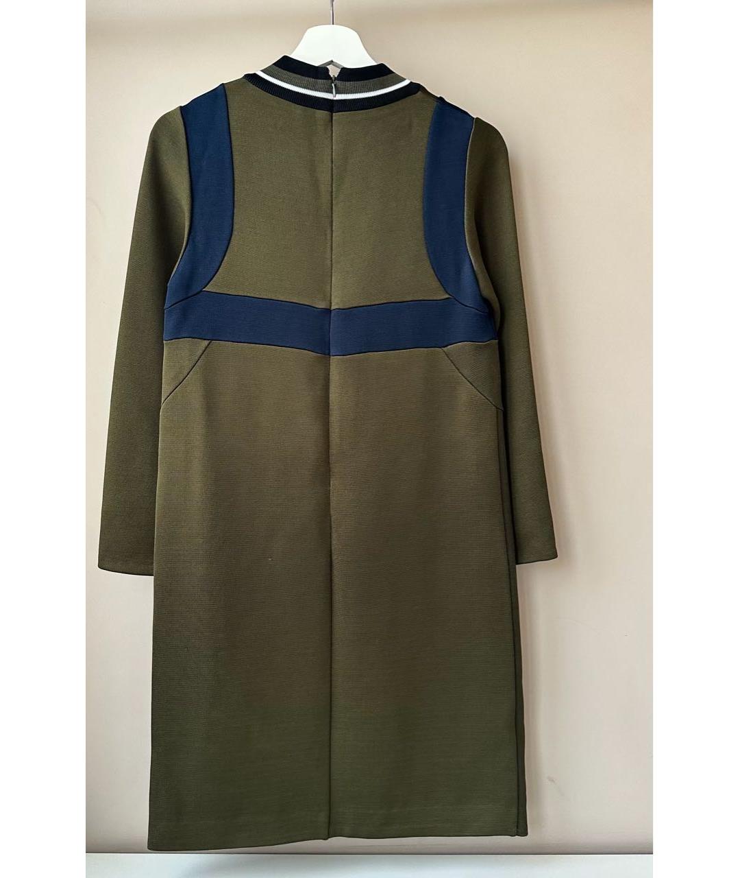 PRADA Зеленые вискозное повседневное платье, фото 3