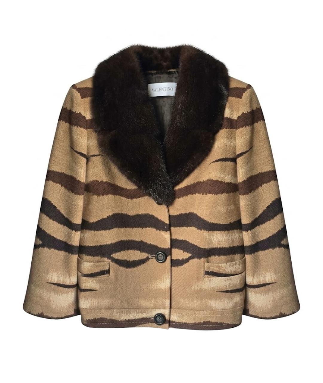 VALENTINO Мульти шерстяное пальто, фото 1