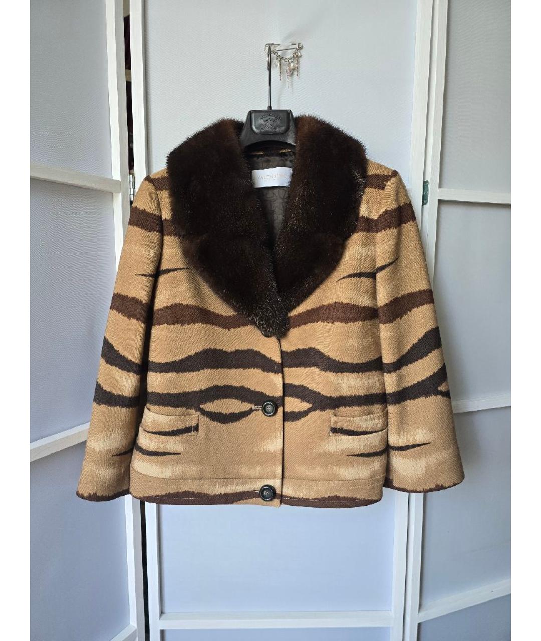 VALENTINO Мульти шерстяное пальто, фото 9