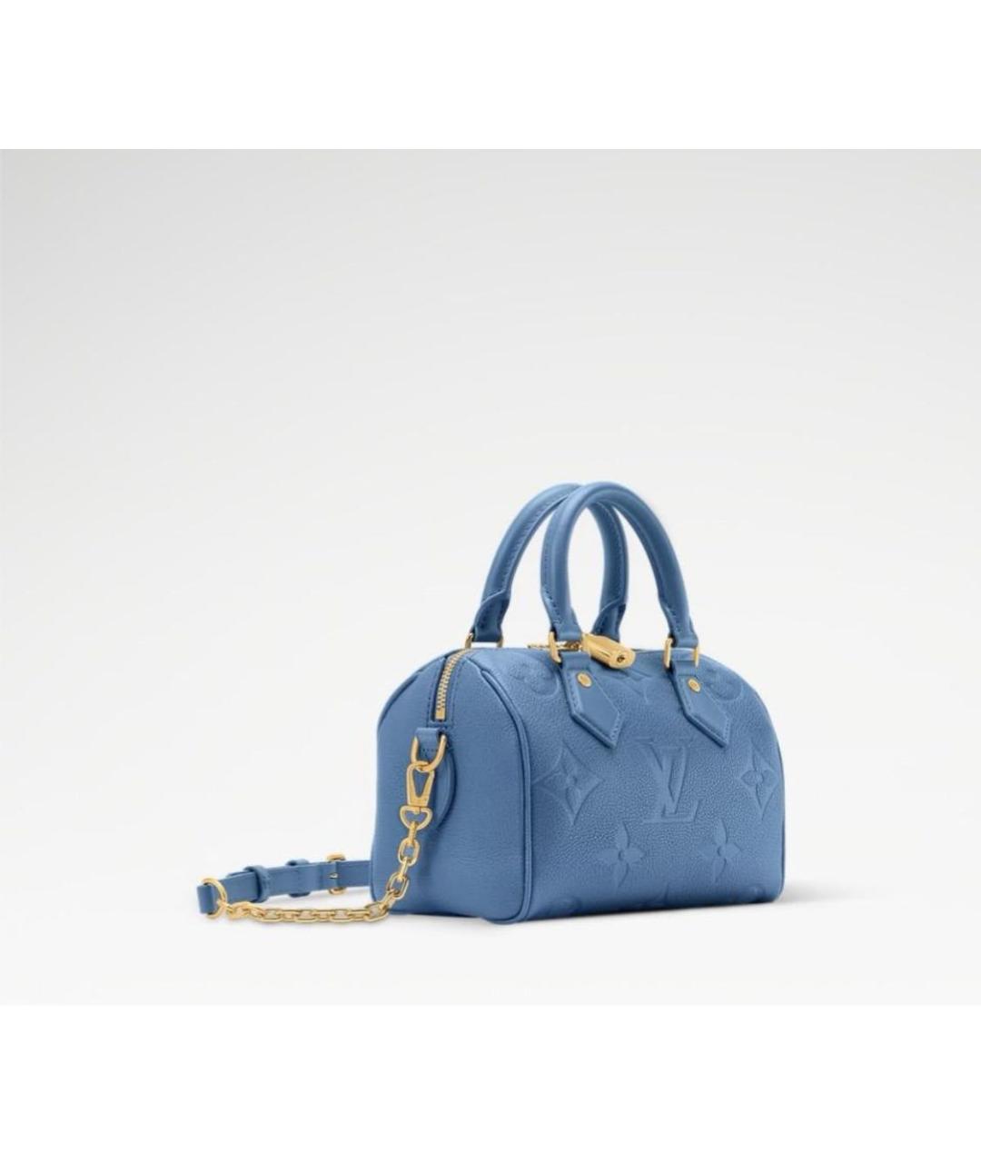 LOUIS VUITTON Синяя кожаная сумка через плечо, фото 2