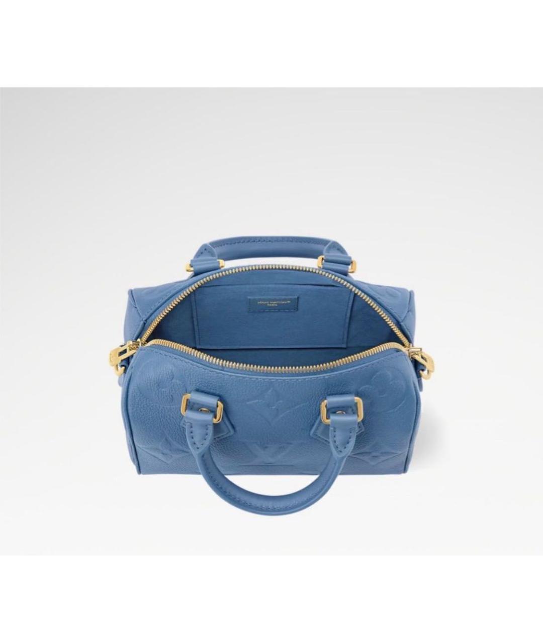 LOUIS VUITTON Синяя кожаная сумка через плечо, фото 4