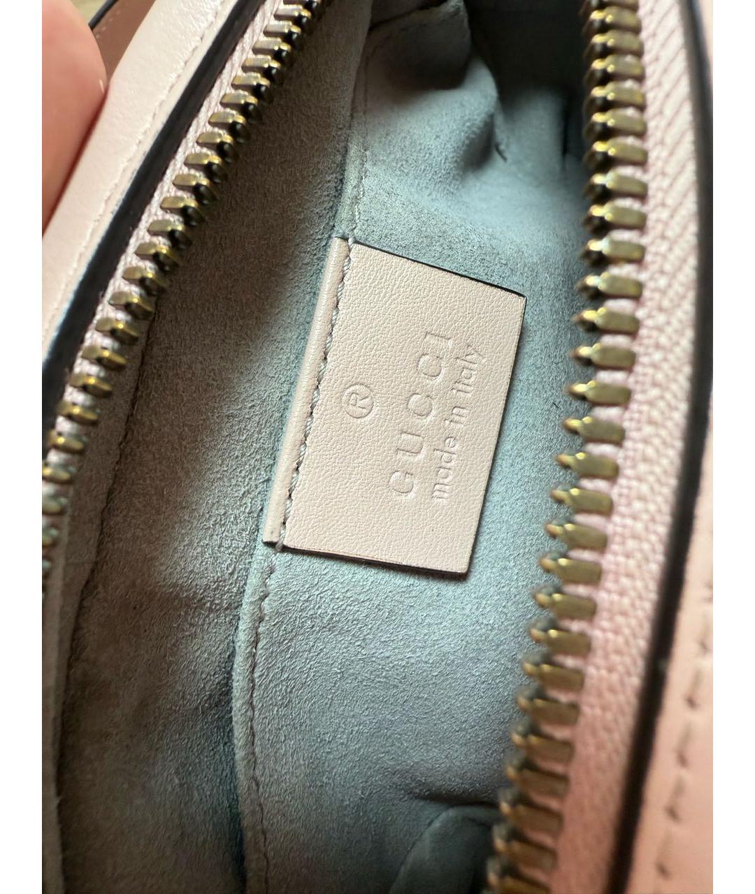 GUCCI Розовая кожаная поясная сумка, фото 4