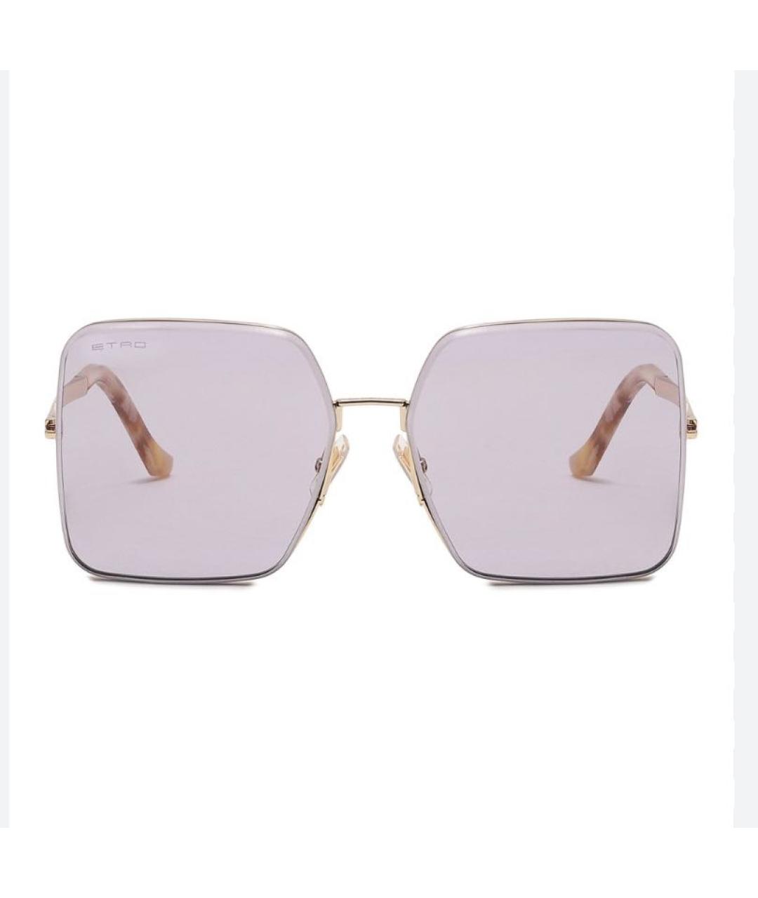 ETRO Фиолетовые металлические солнцезащитные очки, фото 5