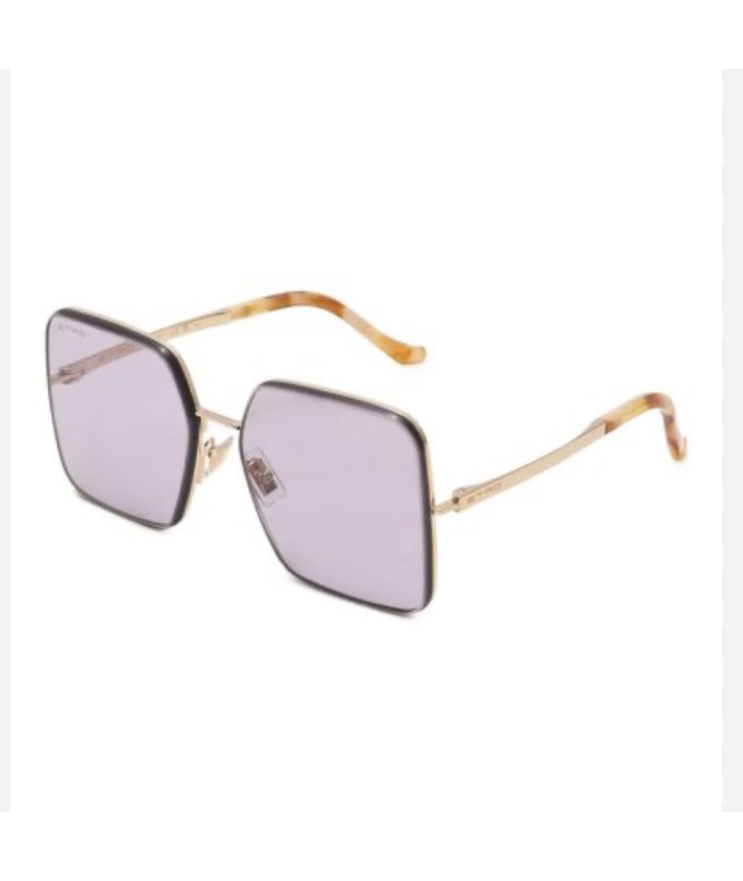 ETRO Фиолетовые металлические солнцезащитные очки, фото 6