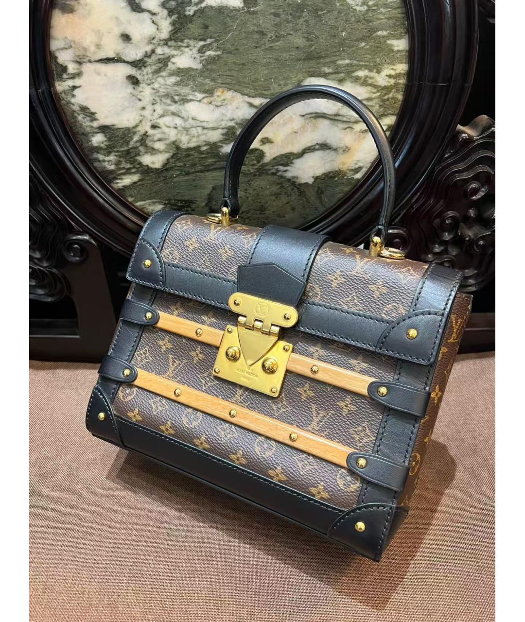 LOUIS VUITTON Коричневая сумка с короткими ручками, фото 5