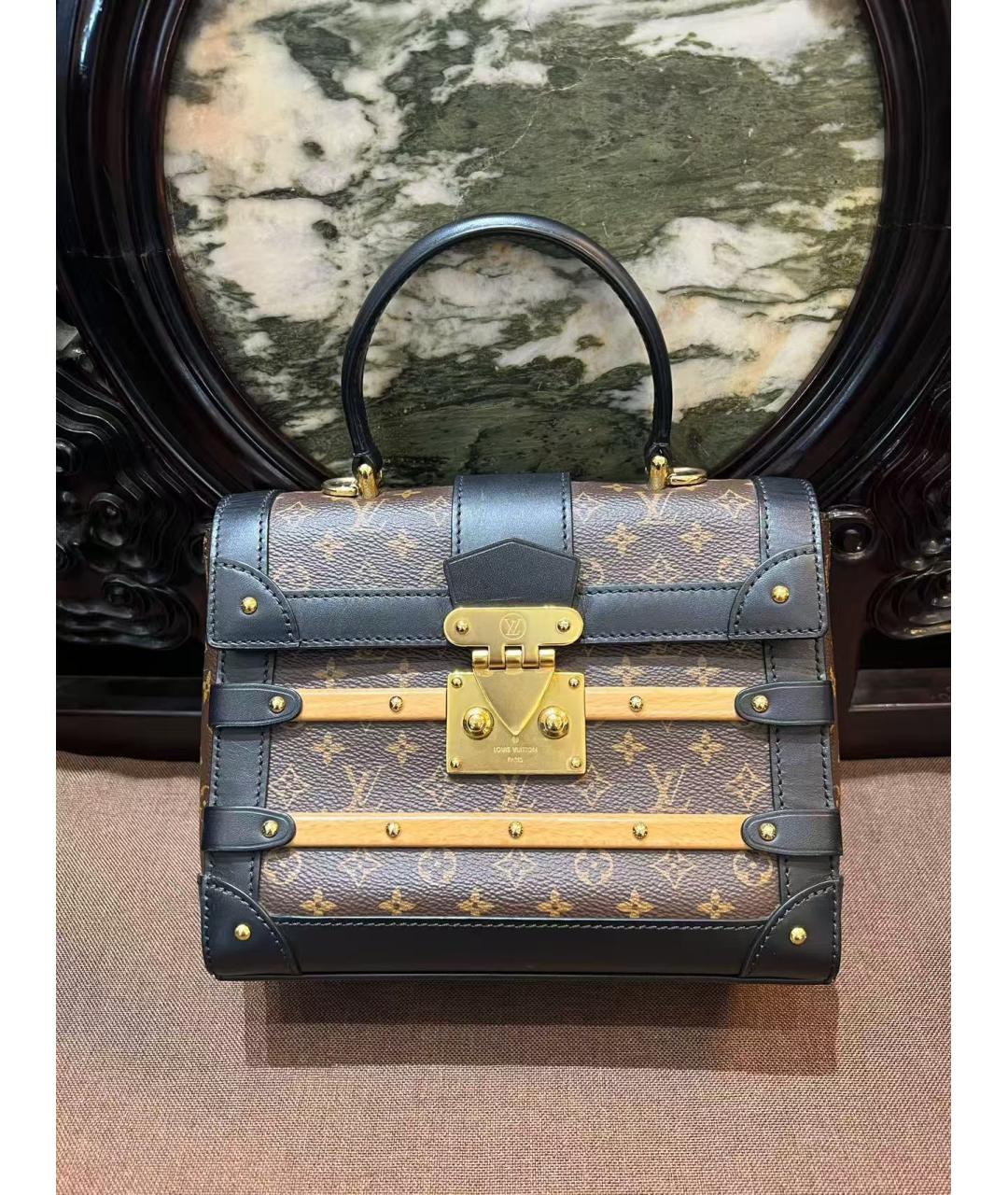 LOUIS VUITTON Коричневая сумка с короткими ручками, фото 2