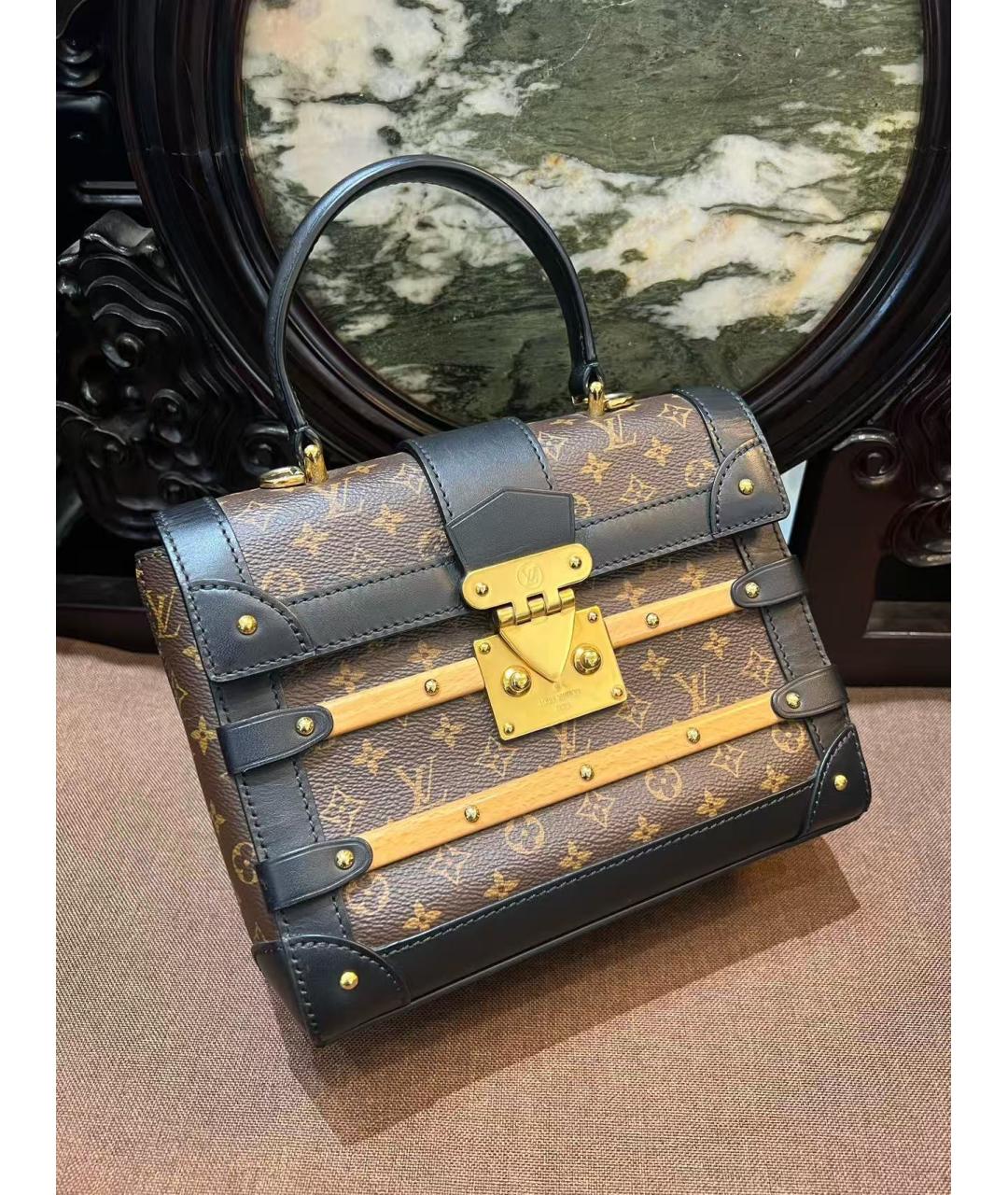 LOUIS VUITTON Коричневая сумка с короткими ручками, фото 3
