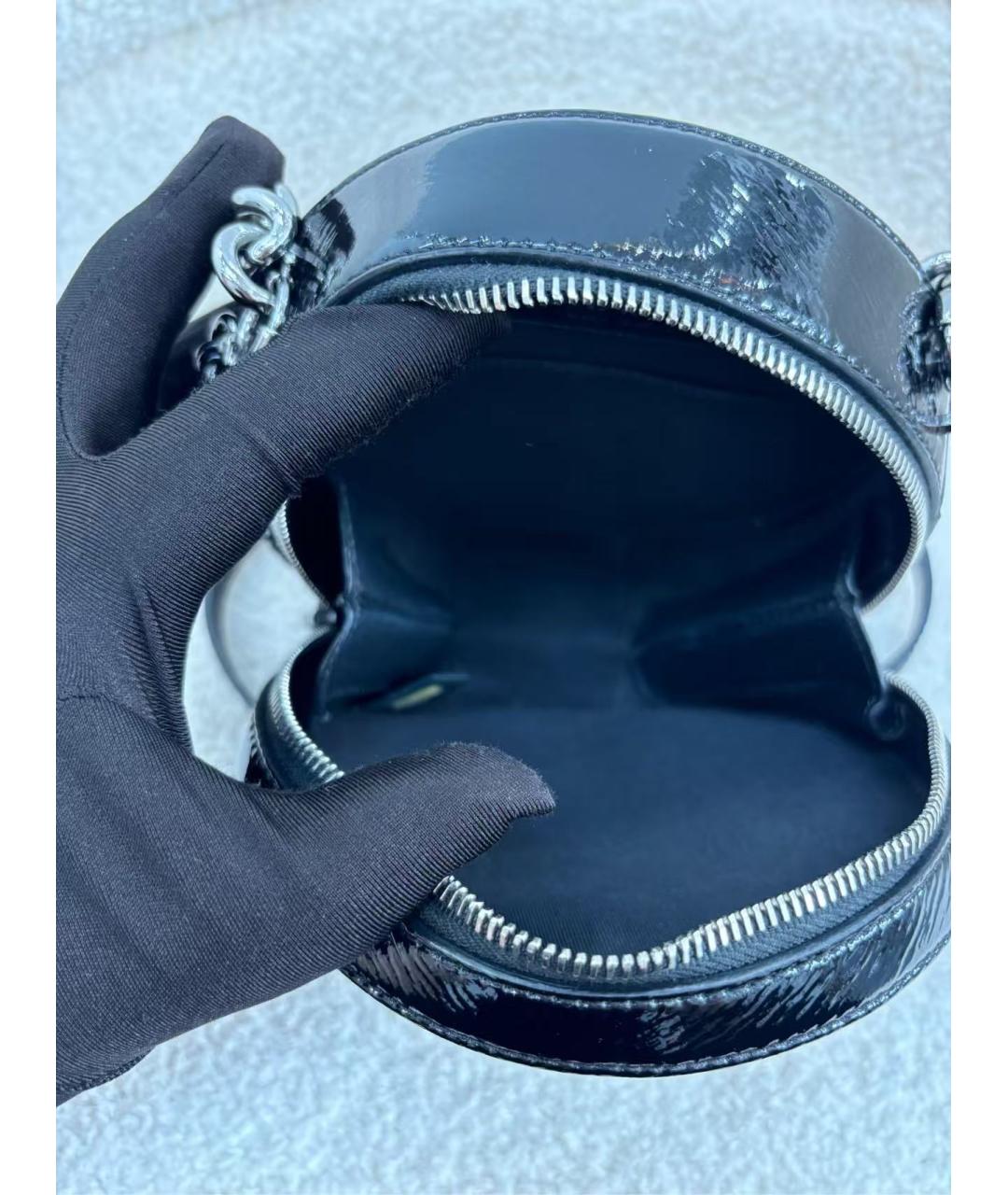 CHANEL Черная кожаная сумка через плечо, фото 5