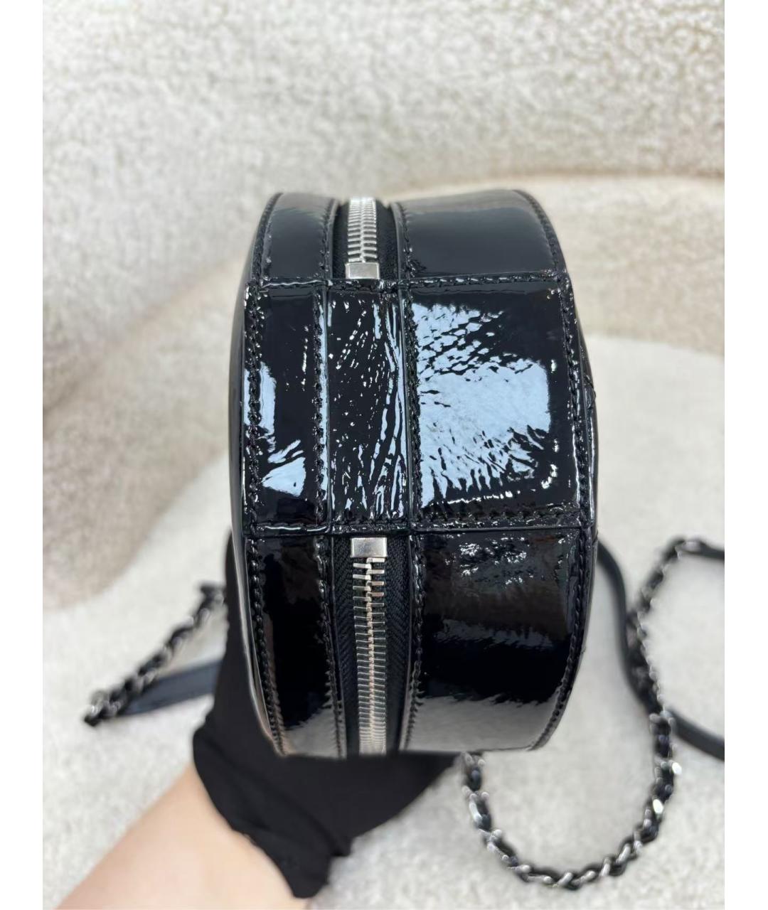 CHANEL Черная кожаная сумка через плечо, фото 4