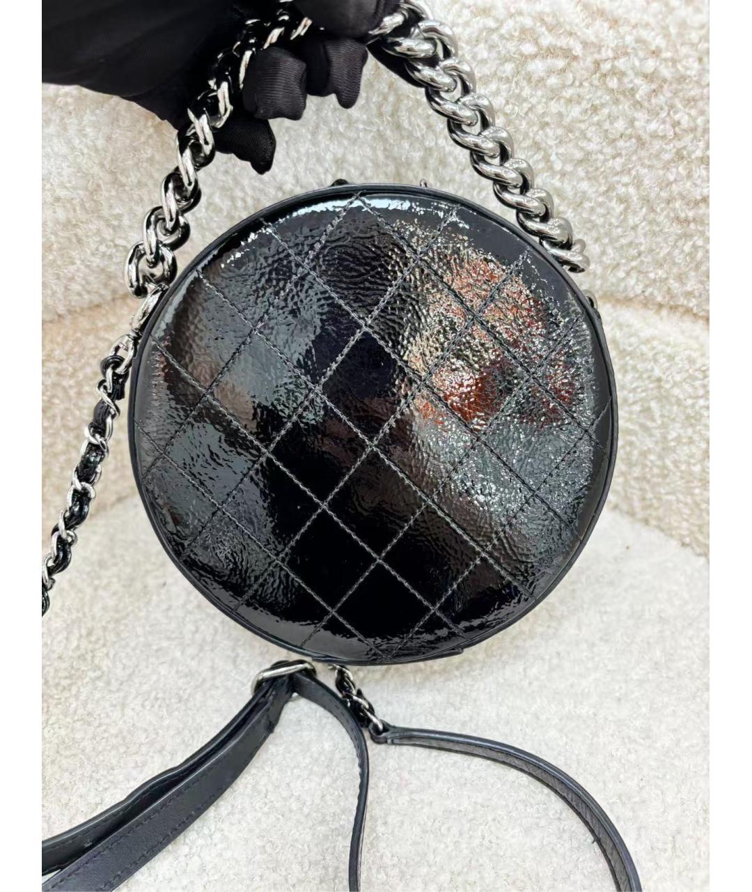 CHANEL Черная кожаная сумка через плечо, фото 3