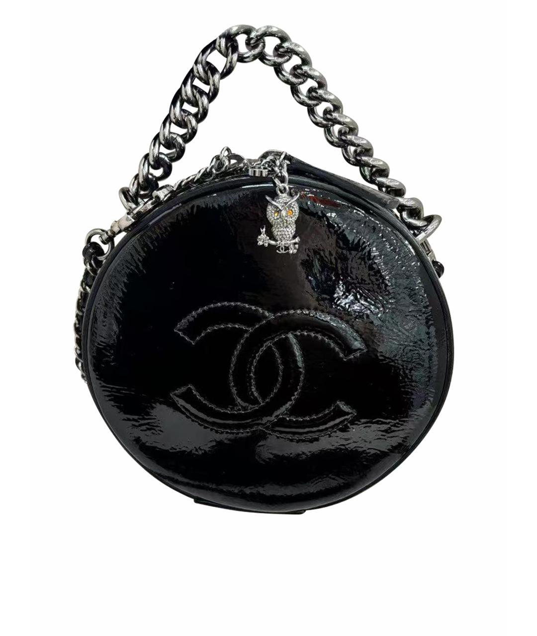 CHANEL Черная кожаная сумка через плечо, фото 1