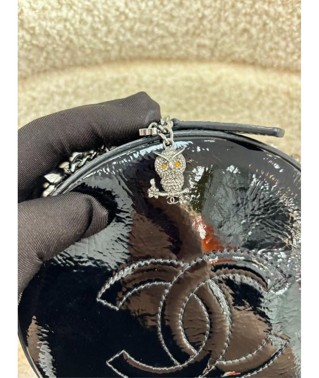 CHANEL Черная кожаная сумка через плечо, фото 2