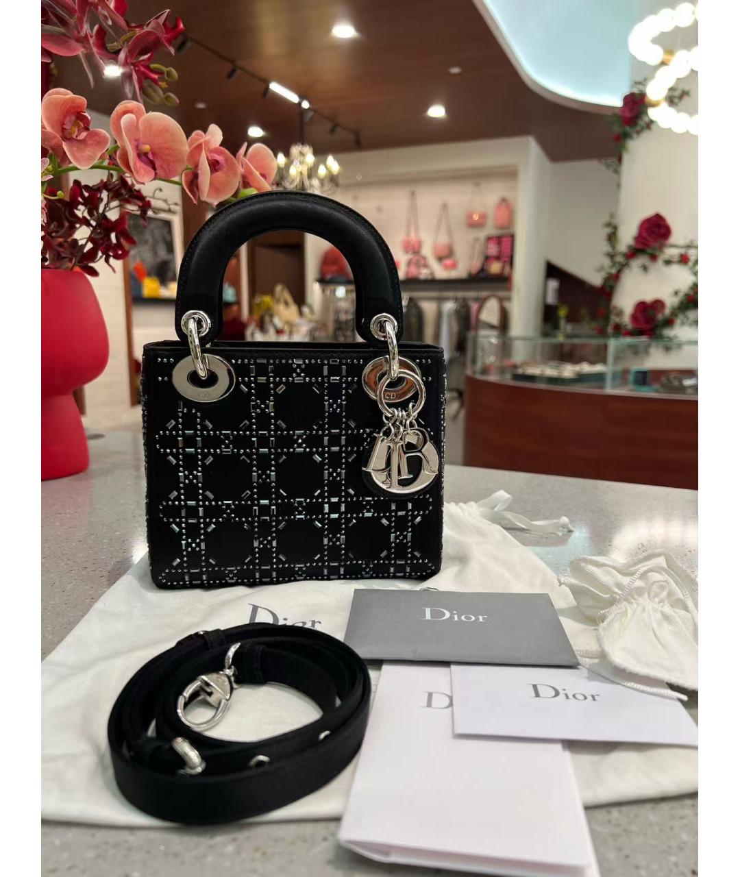 CHRISTIAN DIOR Черная сумка с короткими ручками, фото 3
